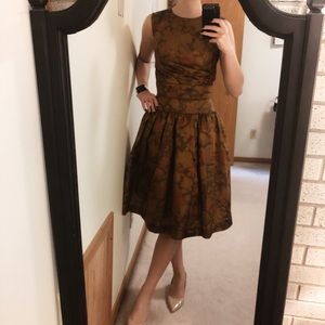 Vintage Leslie Fay Evenings floral dress
